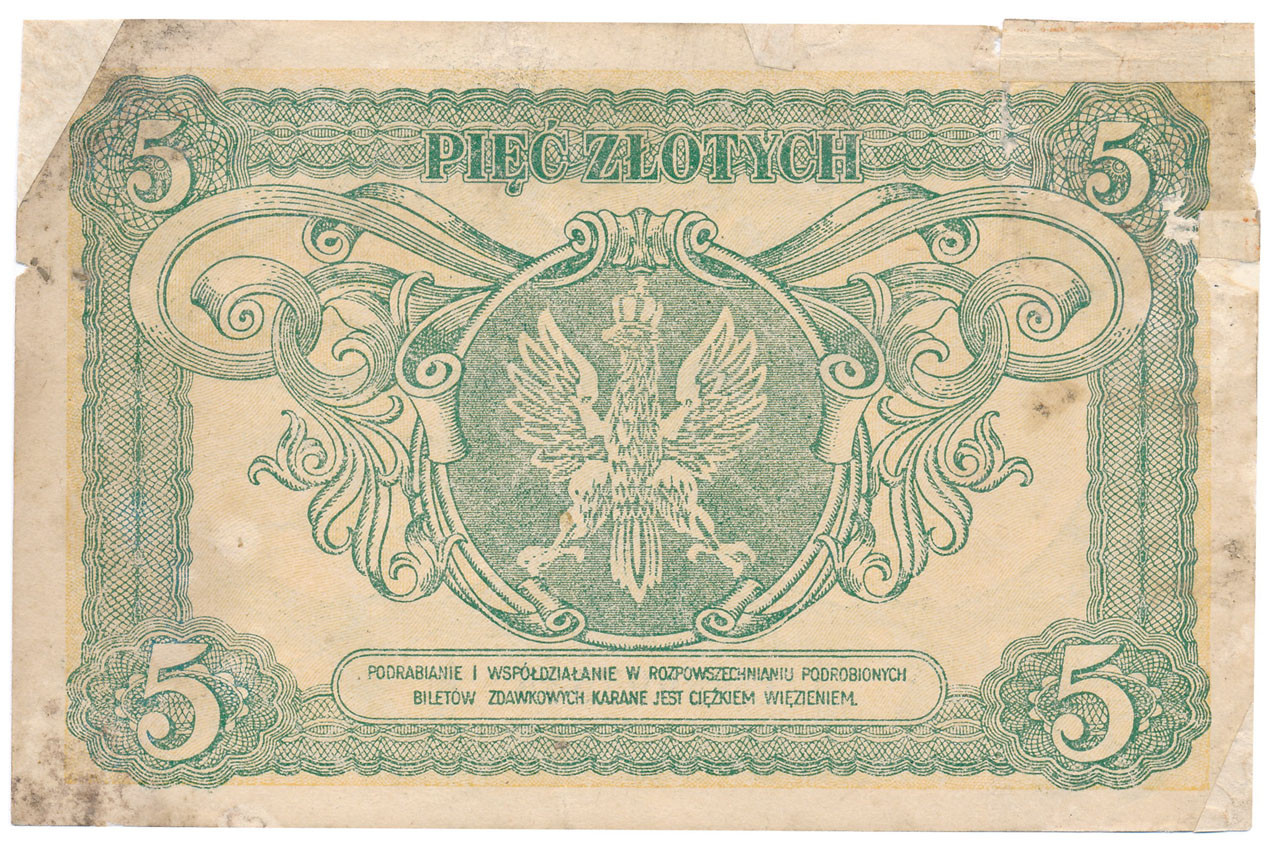 5 złotych 1925 seria C - RZADKI